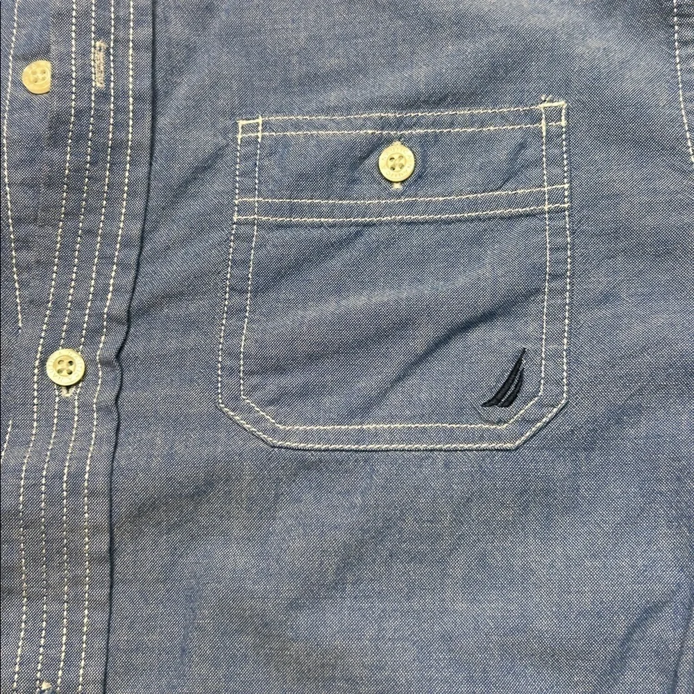 Old Navy Kids Button Down Shirts - Blue, White, Red Checkered